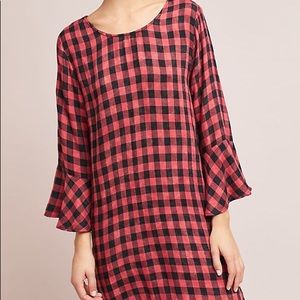 Anthropologie plaid dress